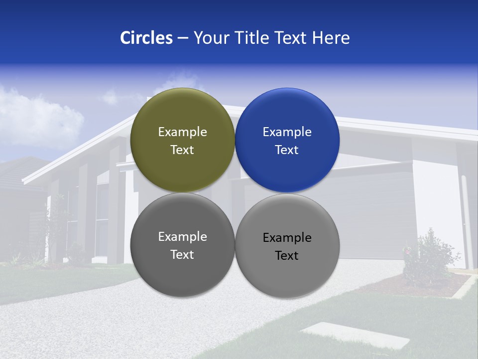 Blue Living Grey PowerPoint Template