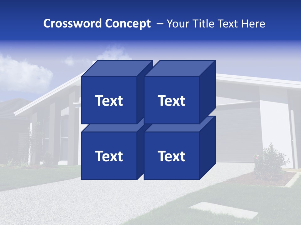 Blue Living Grey PowerPoint Template