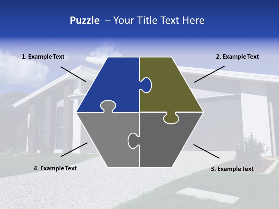 Blue Living Grey PowerPoint Template