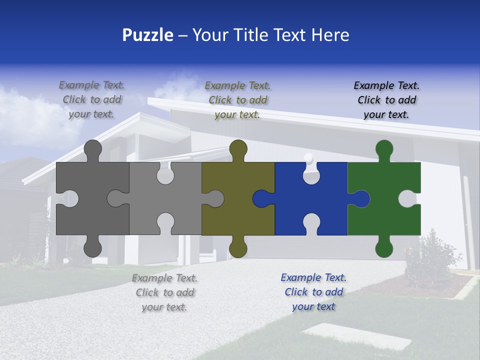 Blue Living Grey PowerPoint Template