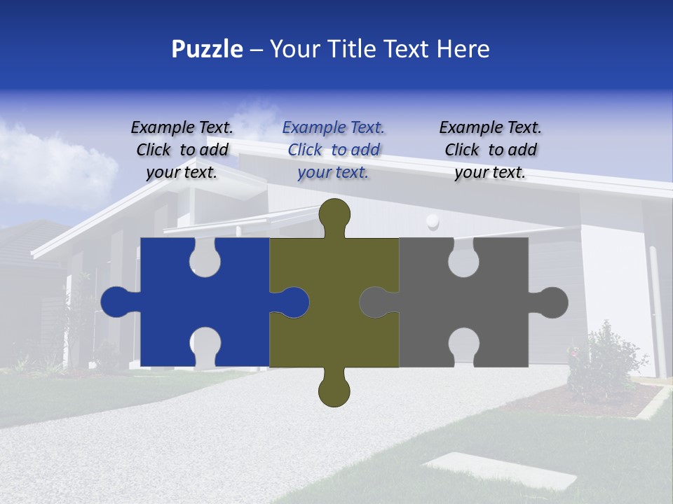 Blue Living Grey PowerPoint Template