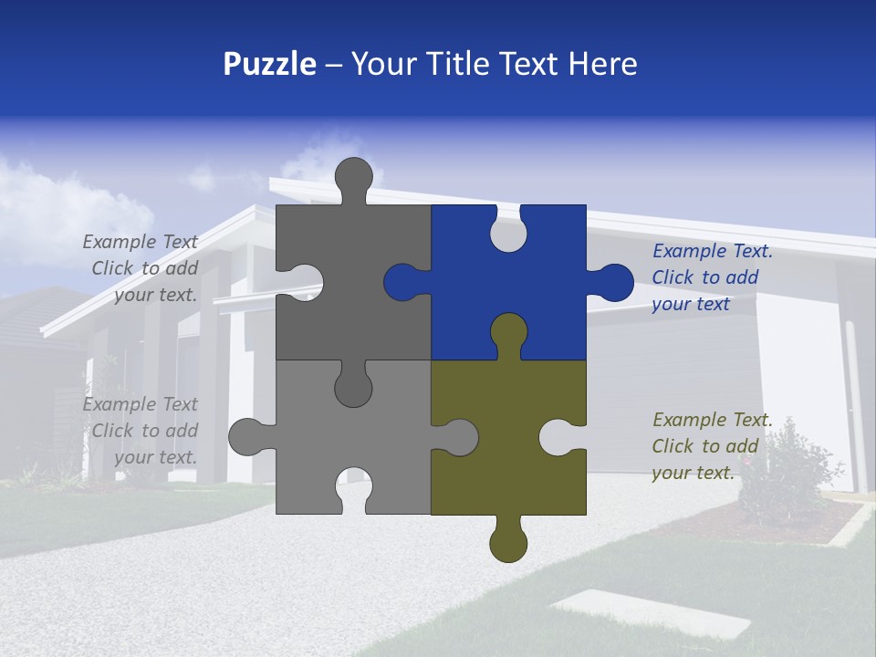 Blue Living Grey PowerPoint Template