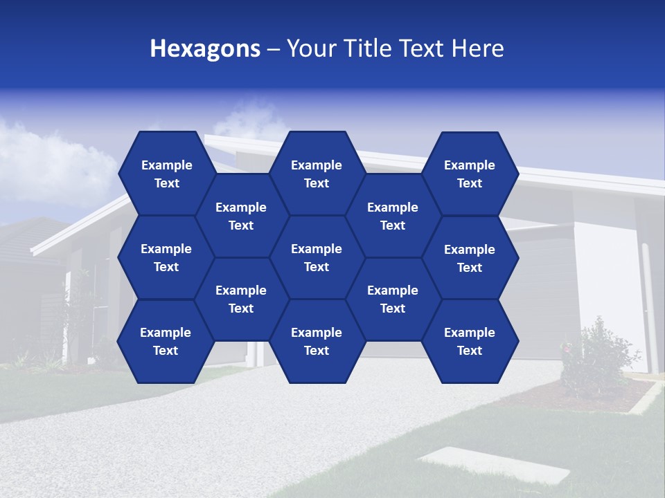 Blue Living Grey PowerPoint Template