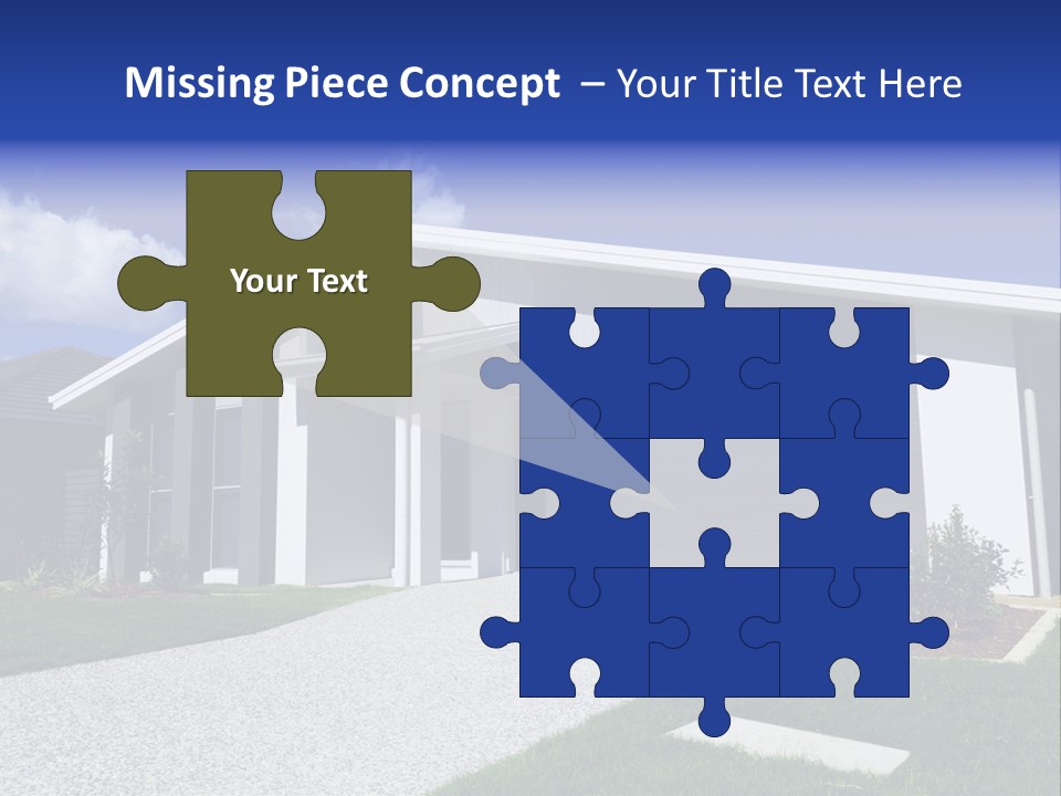 Blue Living Grey PowerPoint Template