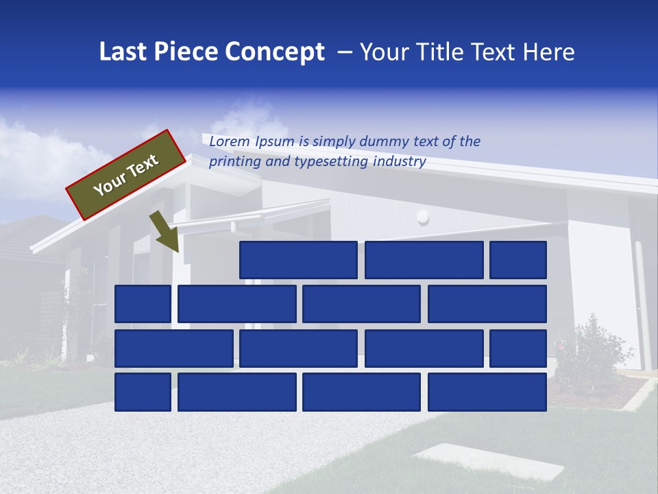 Blue Living Grey PowerPoint Template