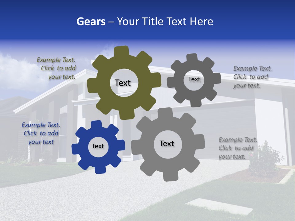 Blue Living Grey PowerPoint Template