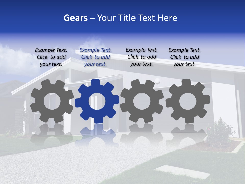 Blue Living Grey PowerPoint Template