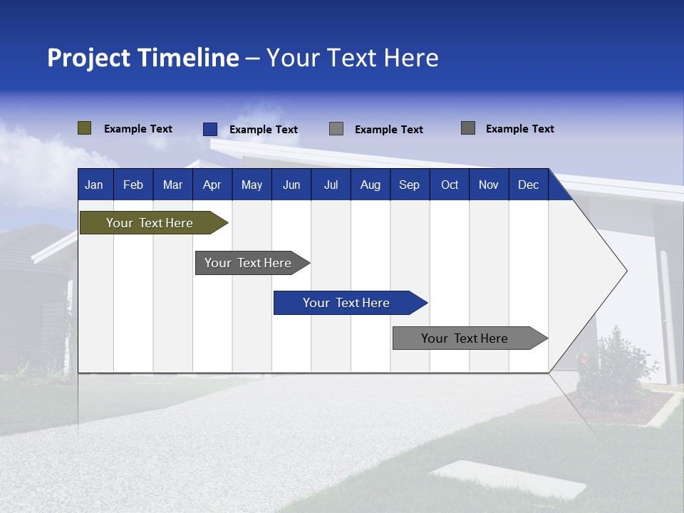 Blue Living Grey PowerPoint Template