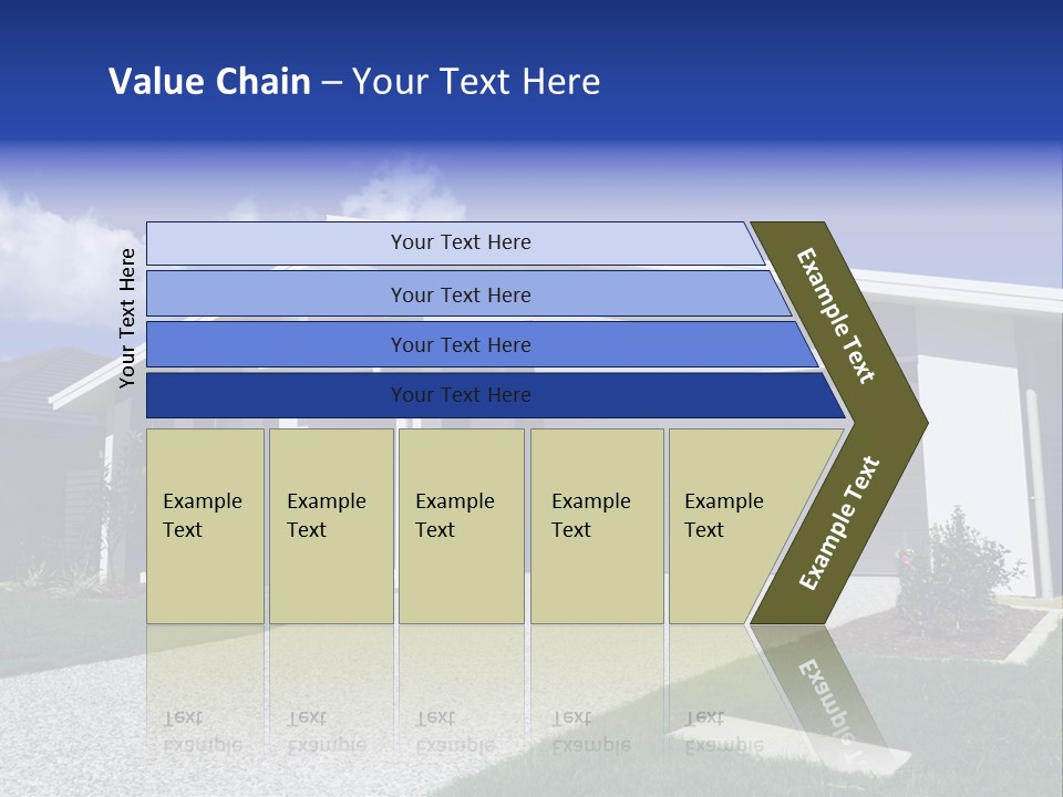 Blue Living Grey PowerPoint Template