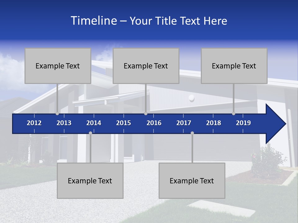 Blue Living Grey PowerPoint Template