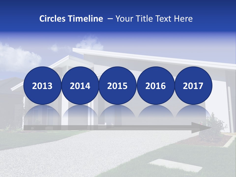 Blue Living Grey PowerPoint Template