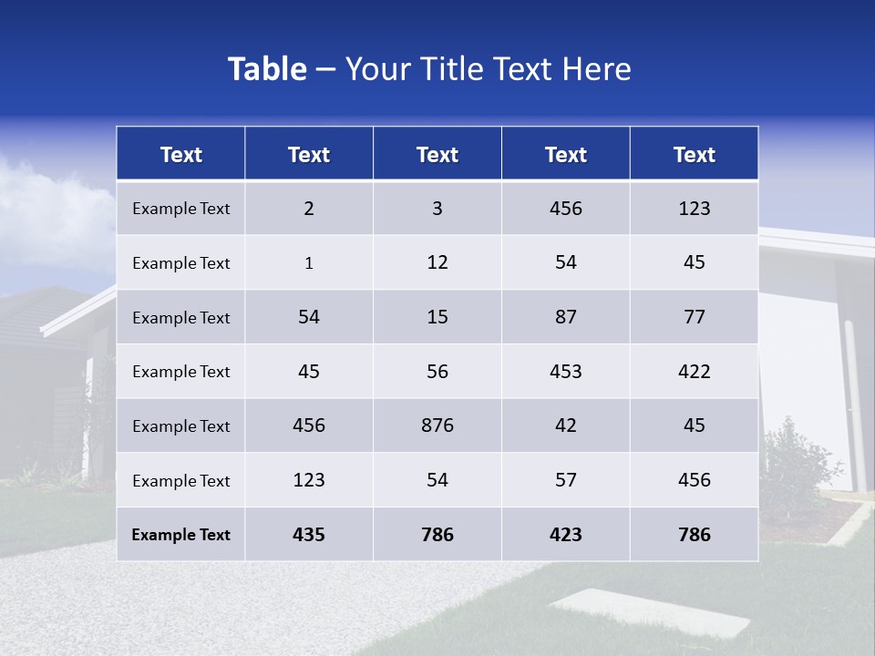 Blue Living Grey PowerPoint Template