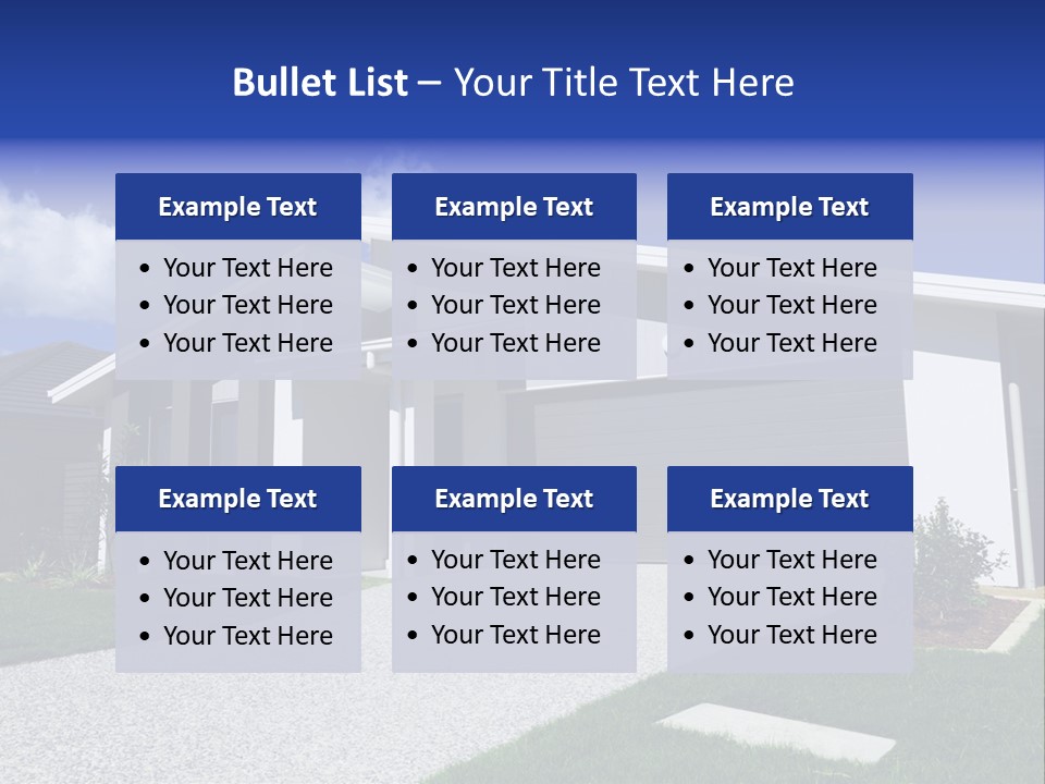 Blue Living Grey PowerPoint Template