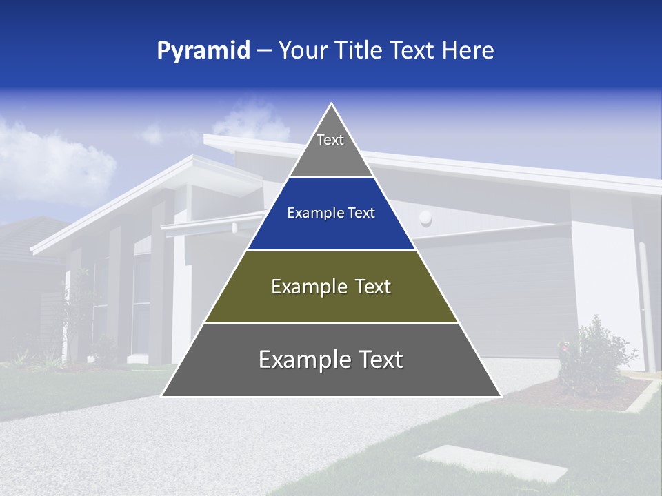 Blue Living Grey PowerPoint Template