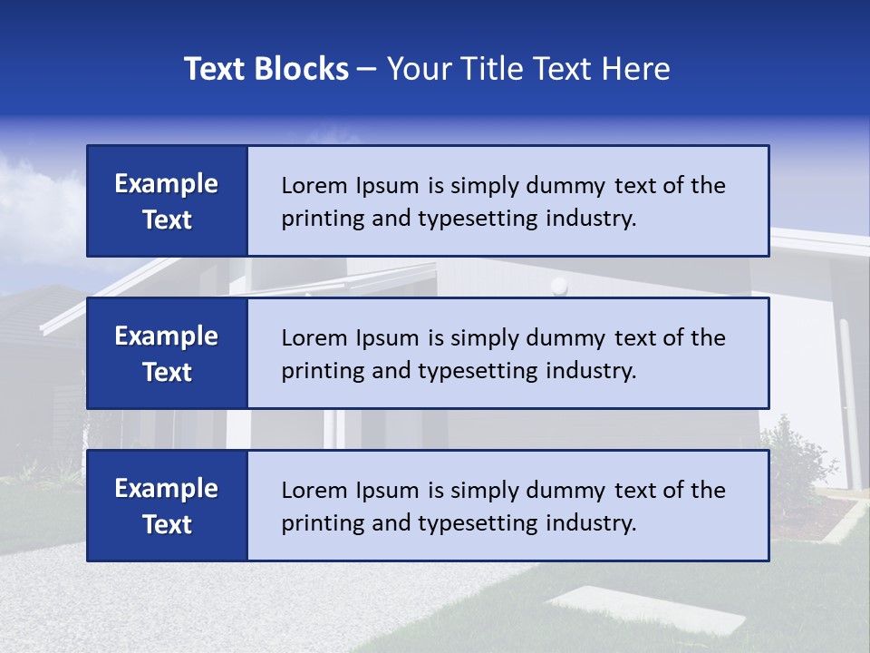 Blue Living Grey PowerPoint Template