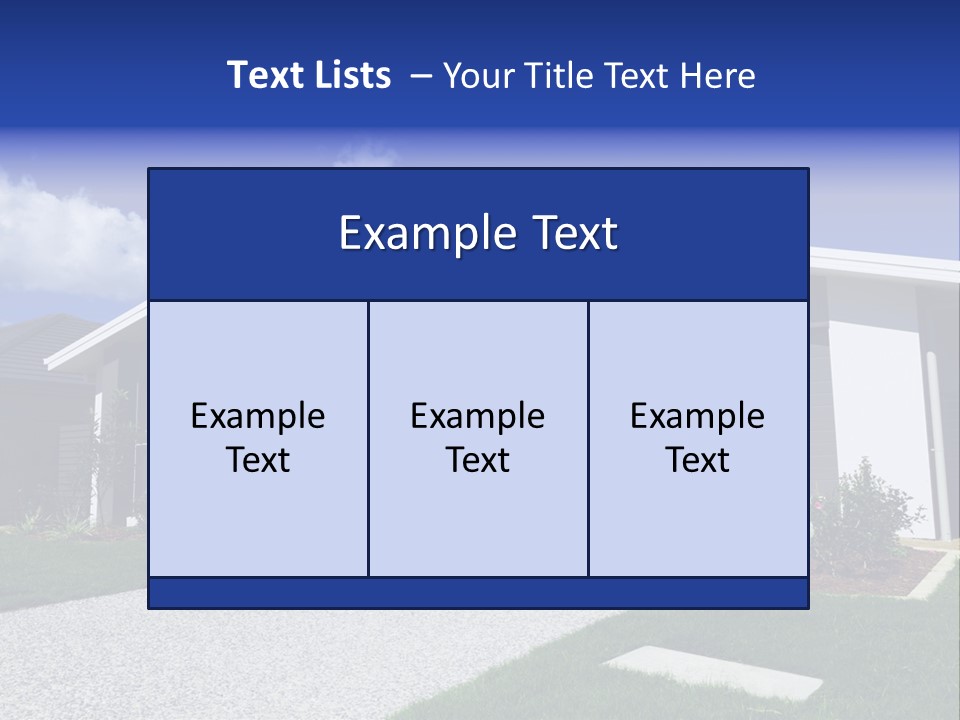 Blue Living Grey PowerPoint Template