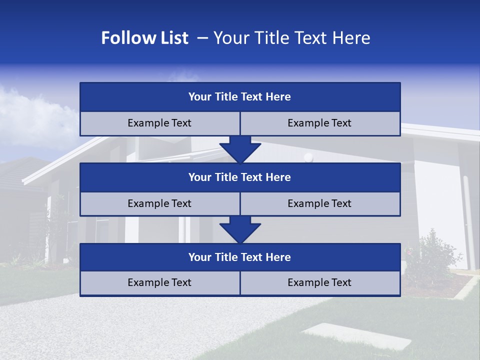 Blue Living Grey PowerPoint Template