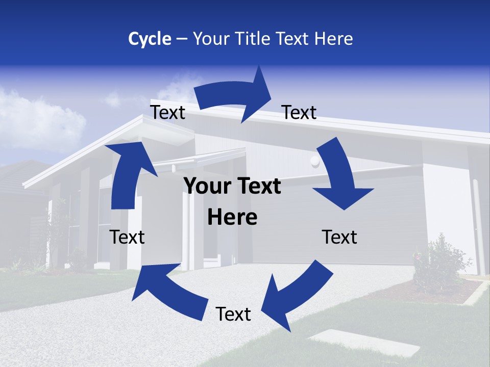 Blue Living Grey PowerPoint Template