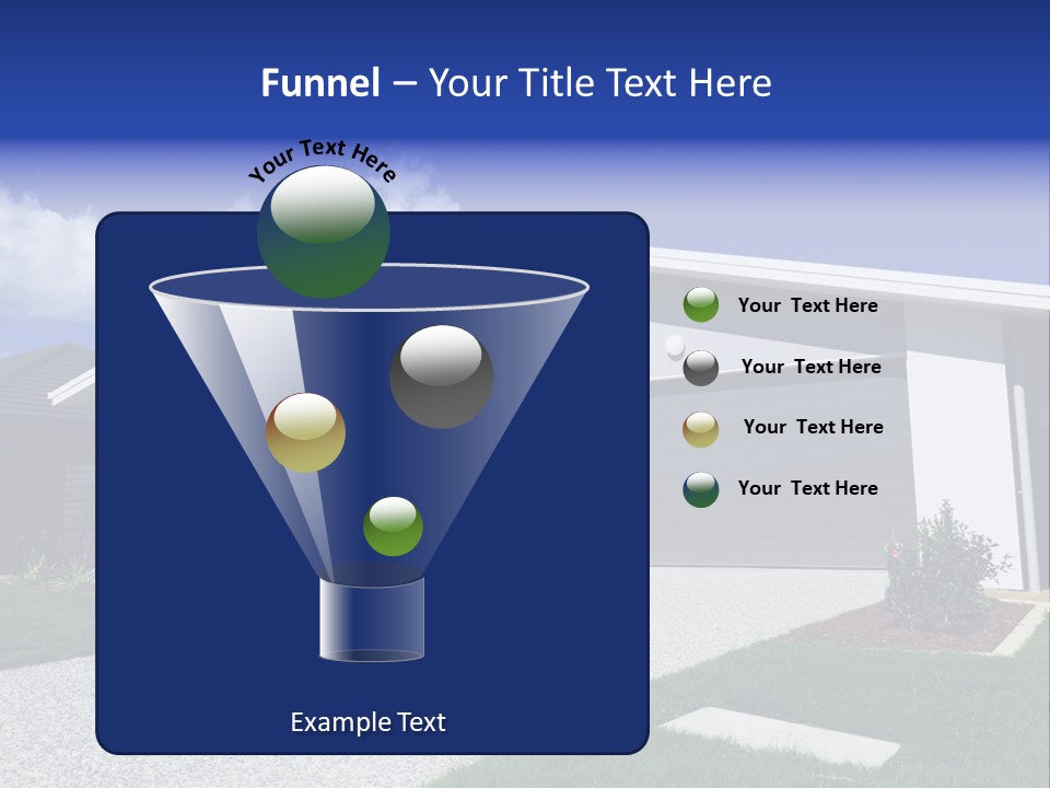 Blue Living Grey PowerPoint Template