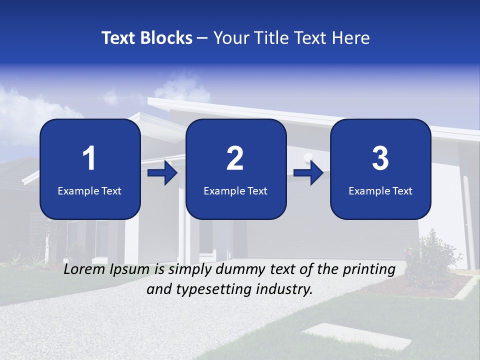 Blue Living Grey PowerPoint Template