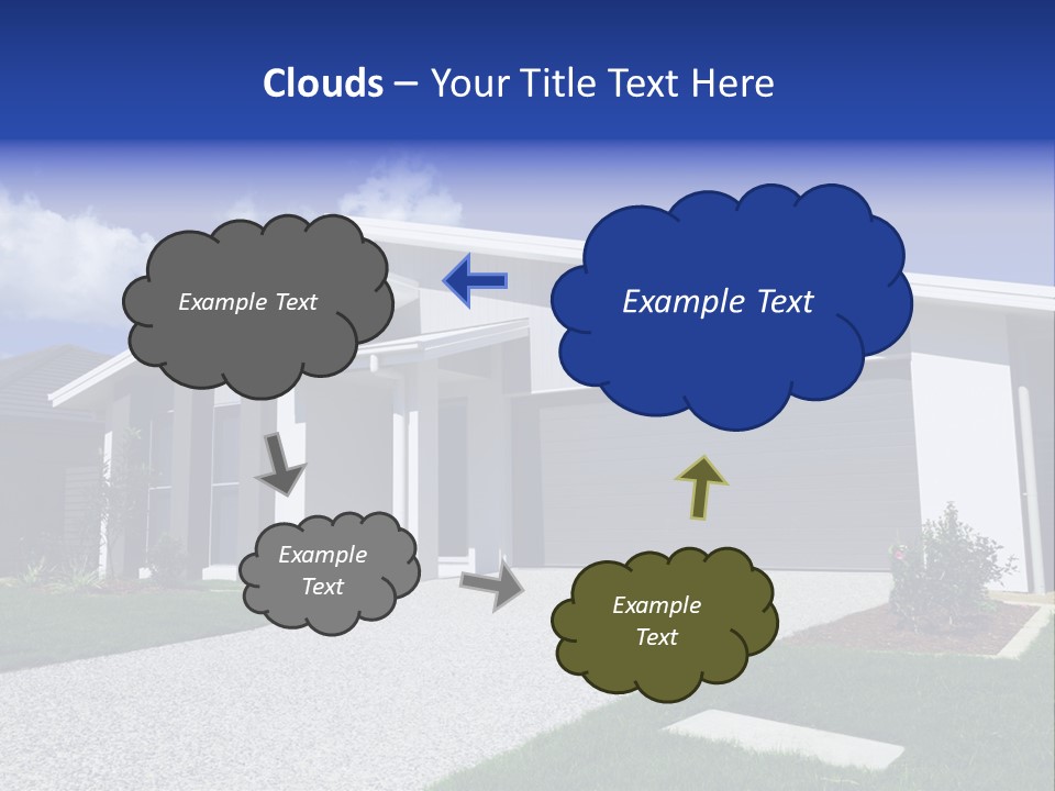 Blue Living Grey PowerPoint Template