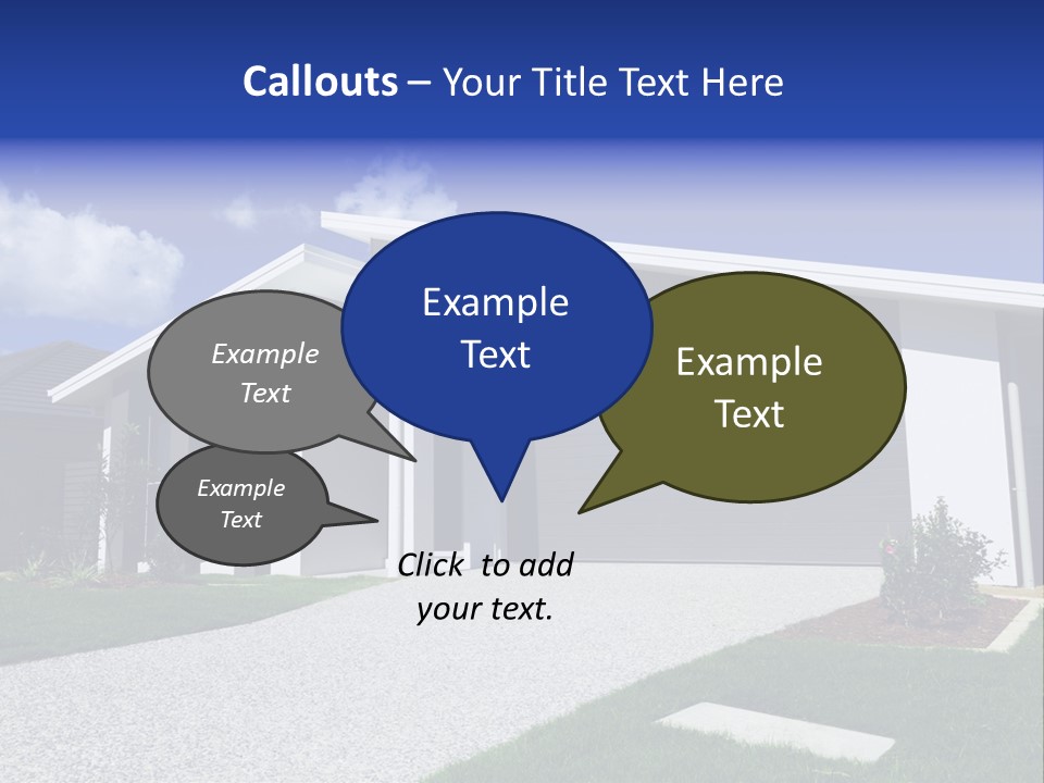 Blue Living Grey PowerPoint Template