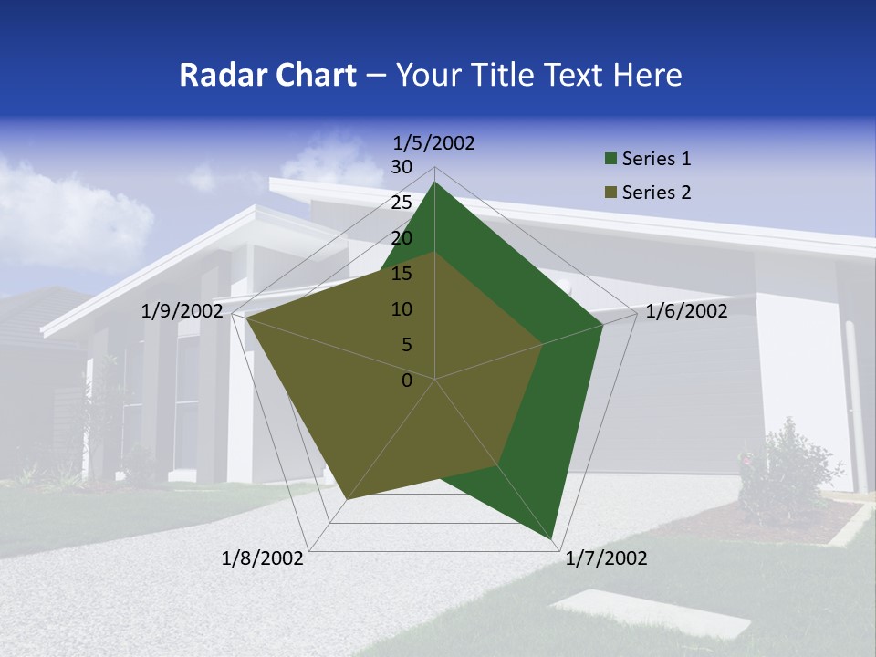 Blue Living Grey PowerPoint Template