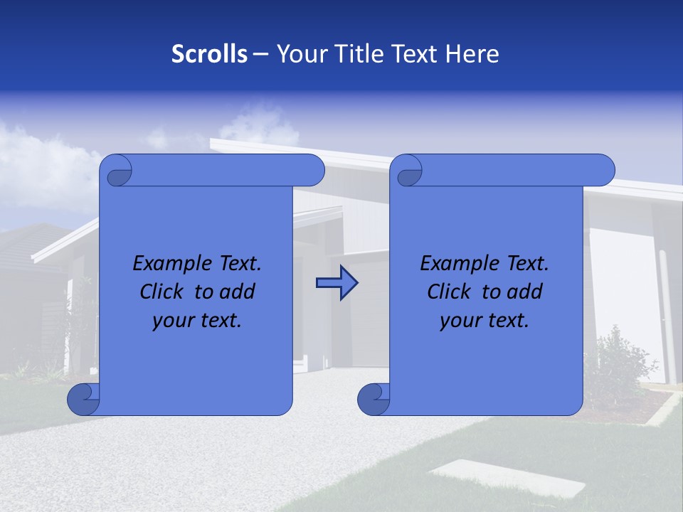 Blue Living Grey PowerPoint Template