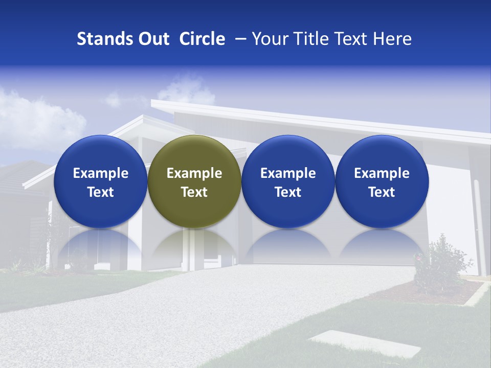 Blue Living Grey PowerPoint Template