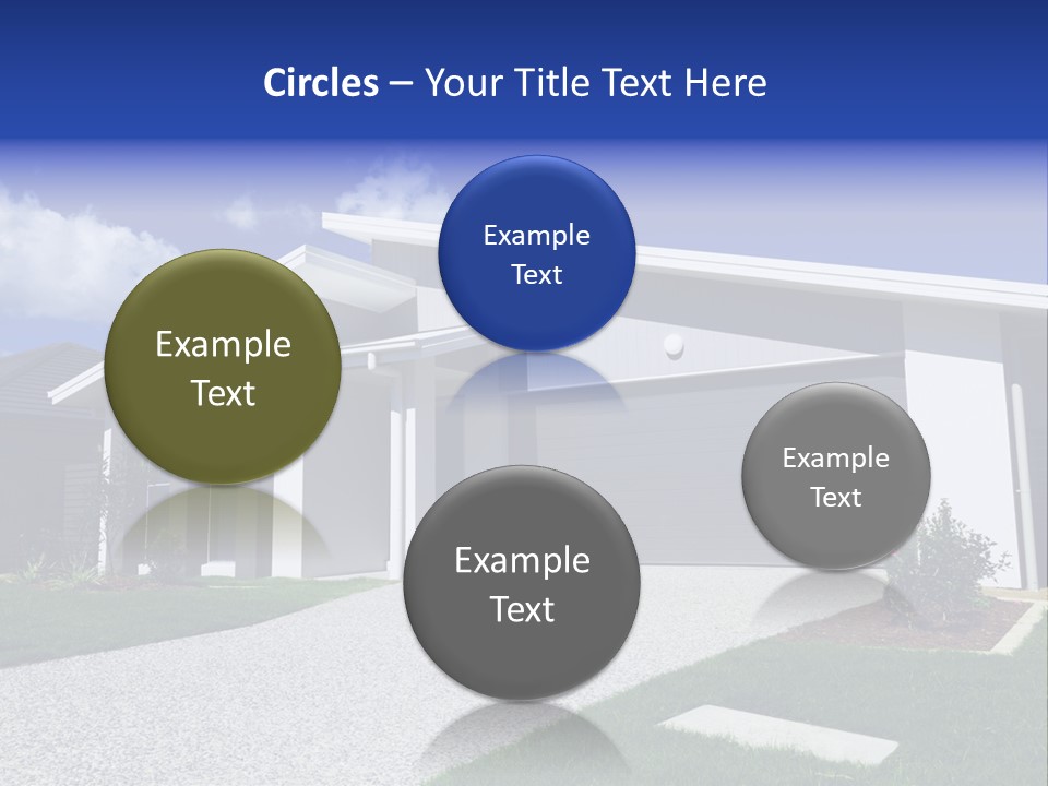 Blue Living Grey PowerPoint Template