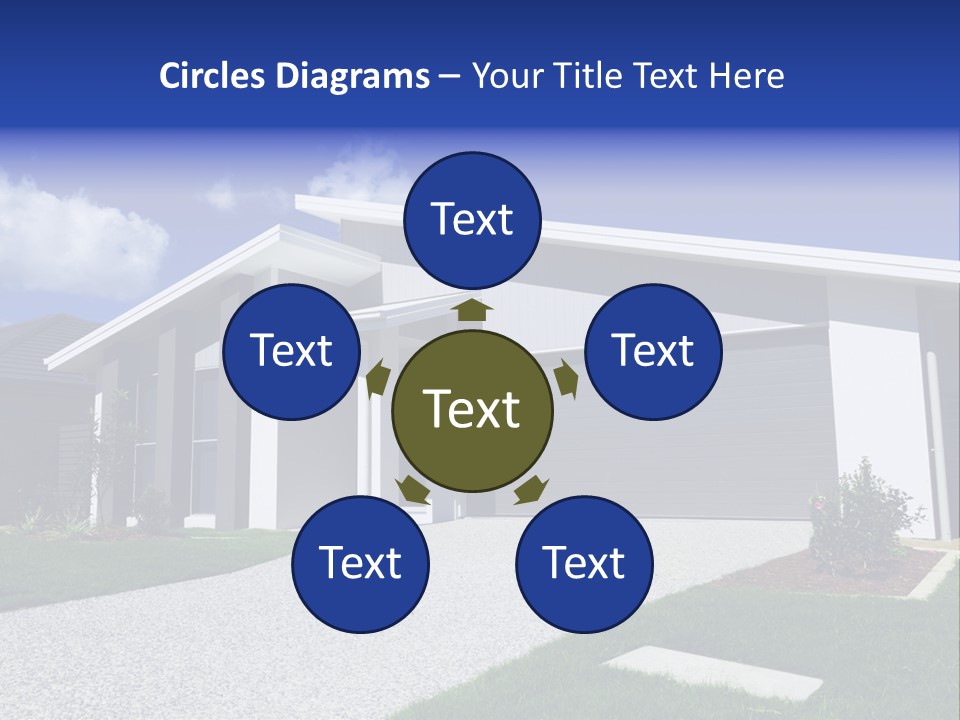 Blue Living Grey PowerPoint Template