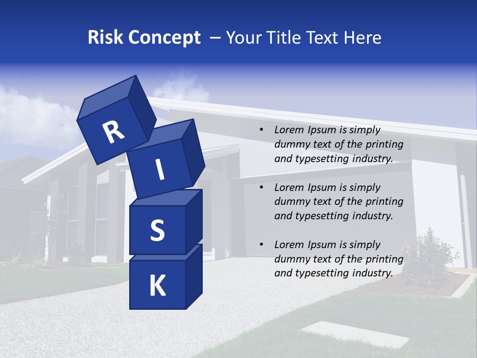 Blue Living Grey PowerPoint Template