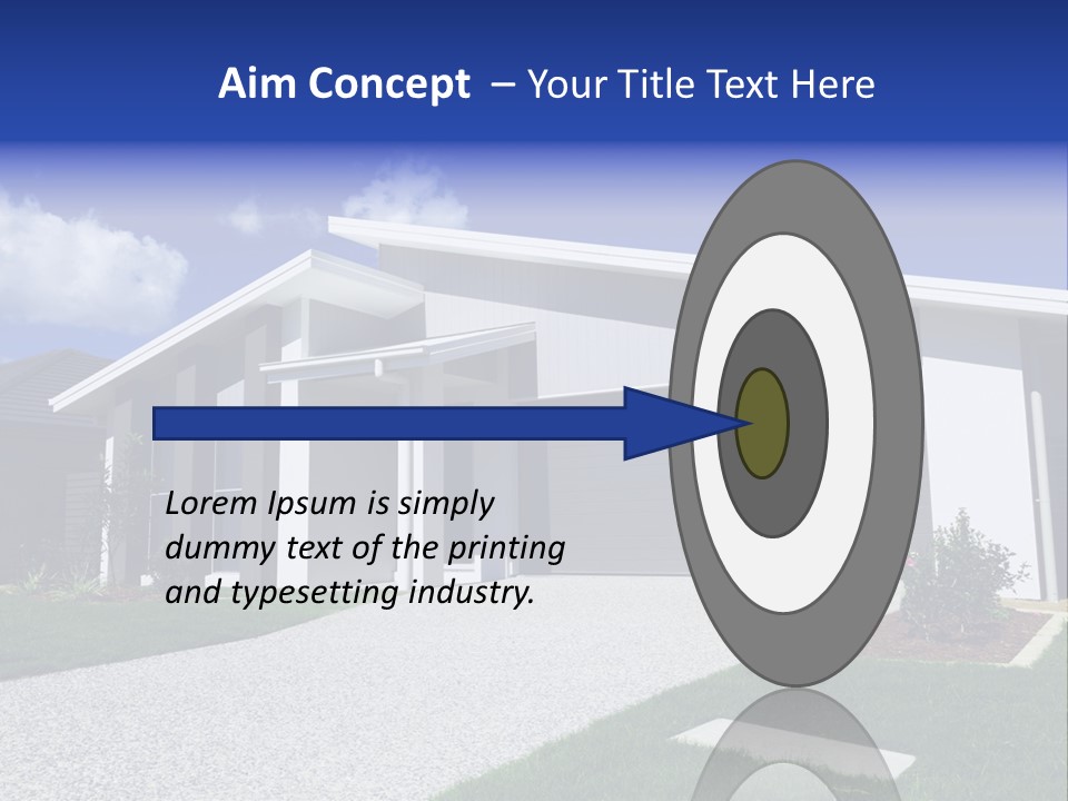 Blue Living Grey PowerPoint Template