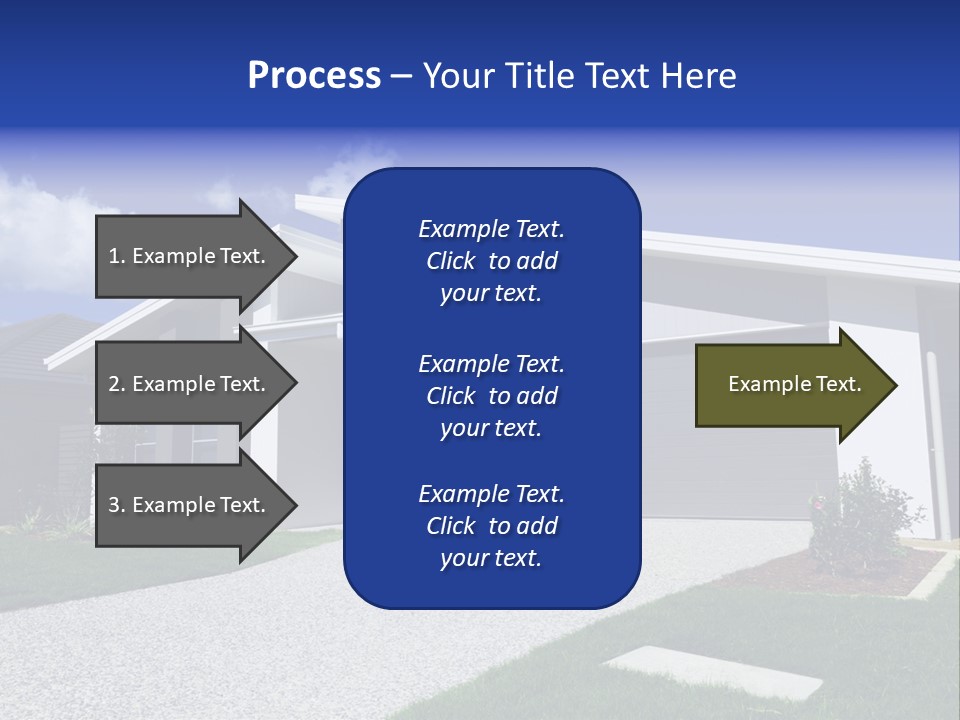 Blue Living Grey PowerPoint Template