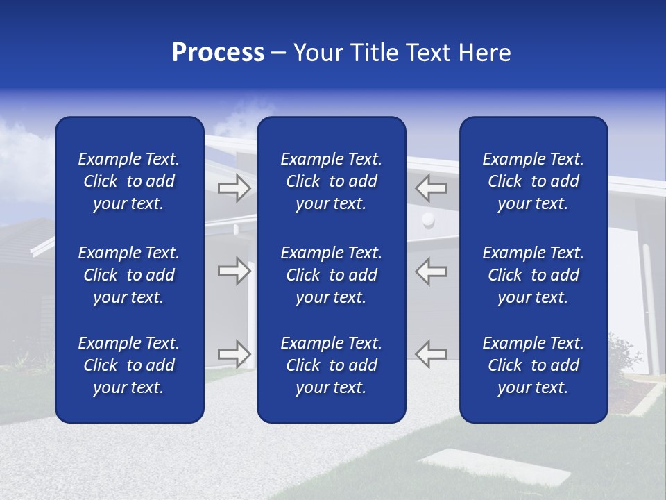 Blue Living Grey PowerPoint Template