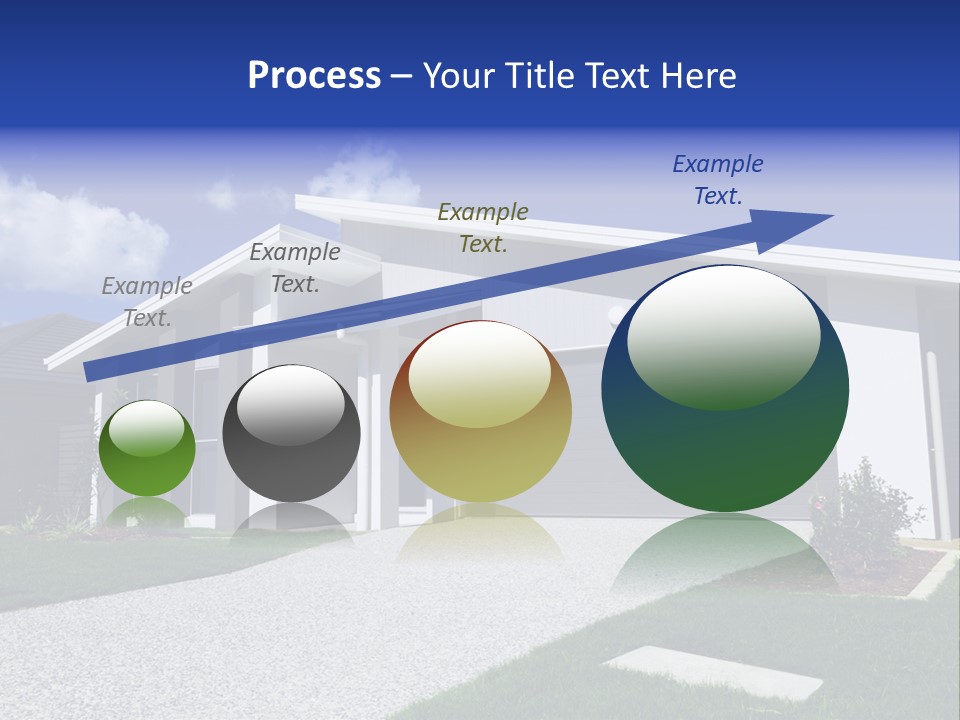 Blue Living Grey PowerPoint Template