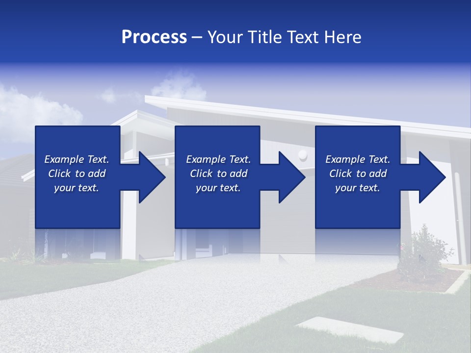 Blue Living Grey PowerPoint Template