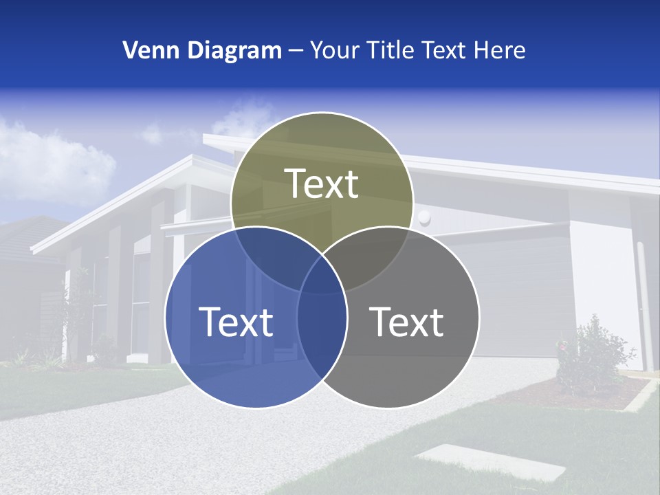 Blue Living Grey PowerPoint Template