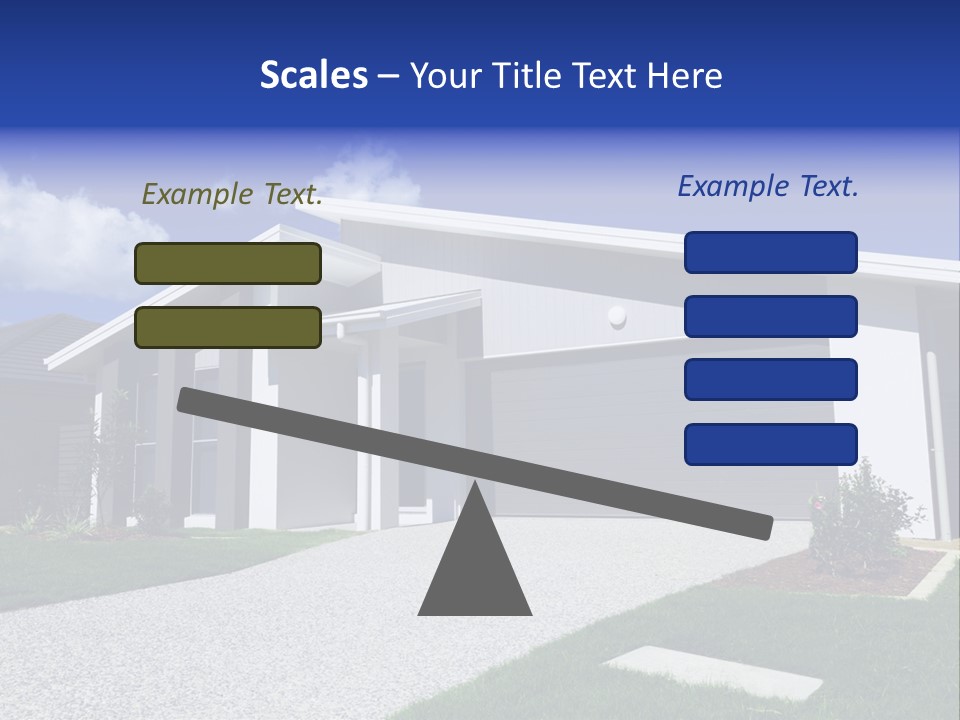 Blue Living Grey PowerPoint Template