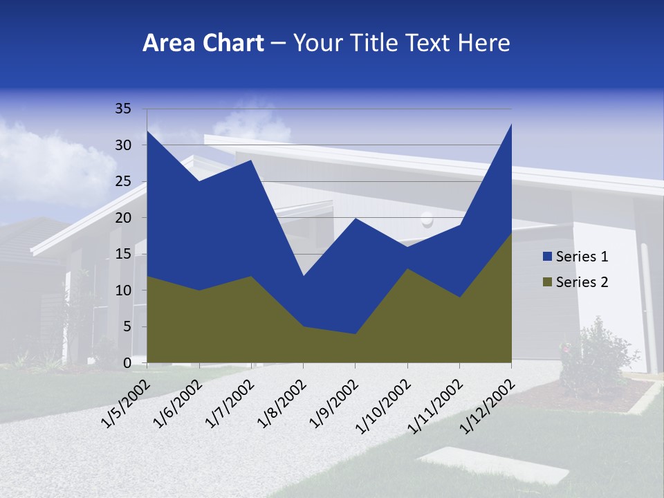 Blue Living Grey PowerPoint Template