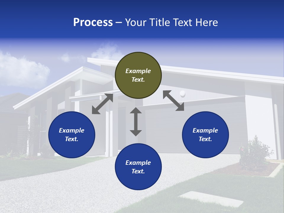 Blue Living Grey PowerPoint Template