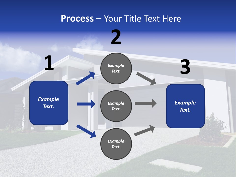 Blue Living Grey PowerPoint Template
