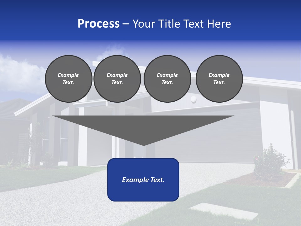 Blue Living Grey PowerPoint Template