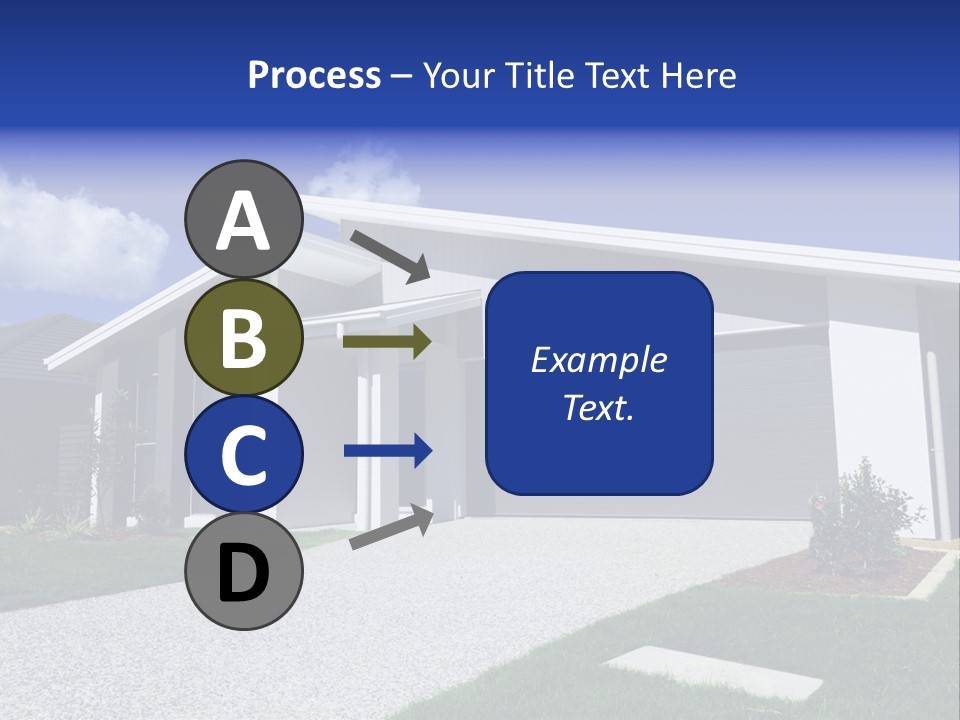 Blue Living Grey PowerPoint Template