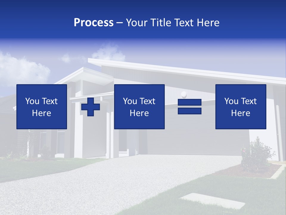 Blue Living Grey PowerPoint Template