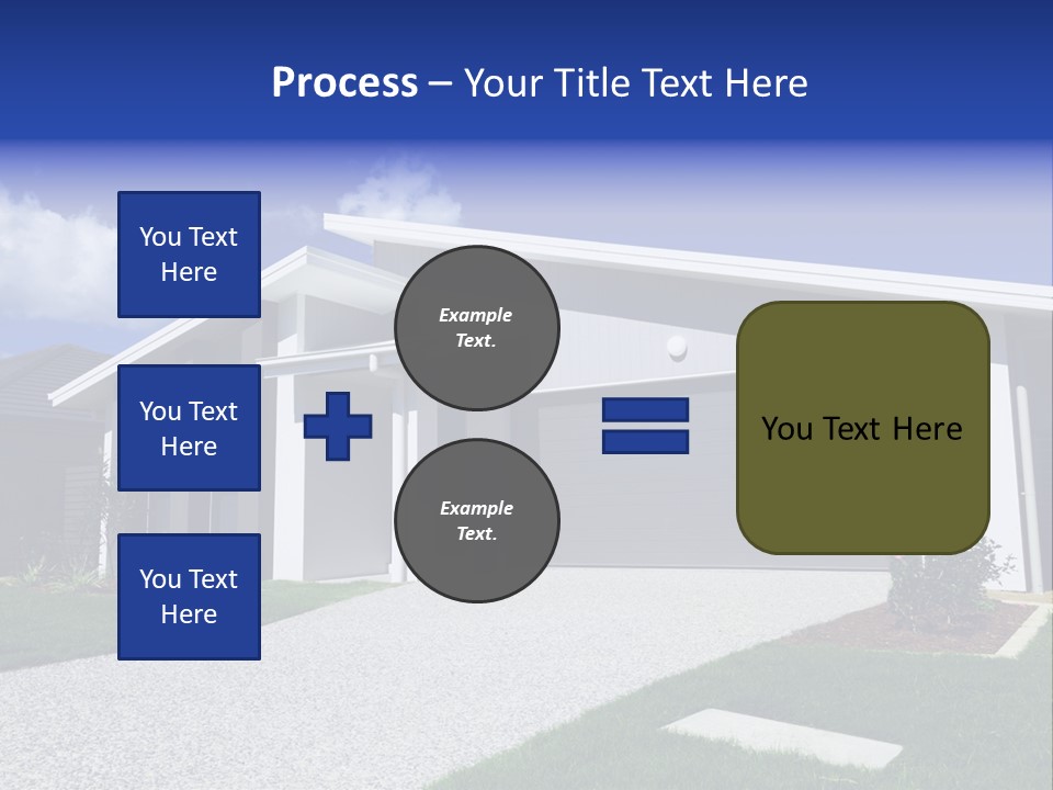 Blue Living Grey PowerPoint Template