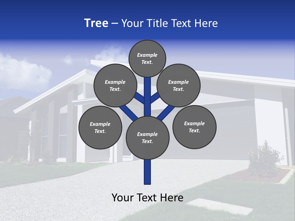 Blue Living Grey PowerPoint Template