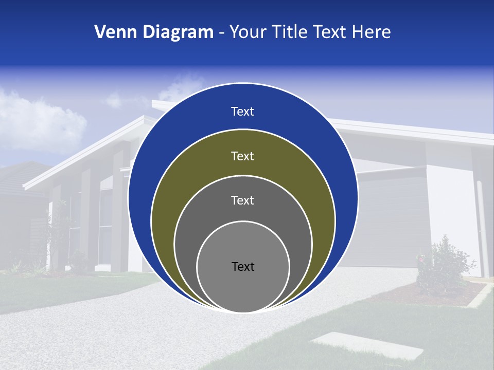 Blue Living Grey PowerPoint Template