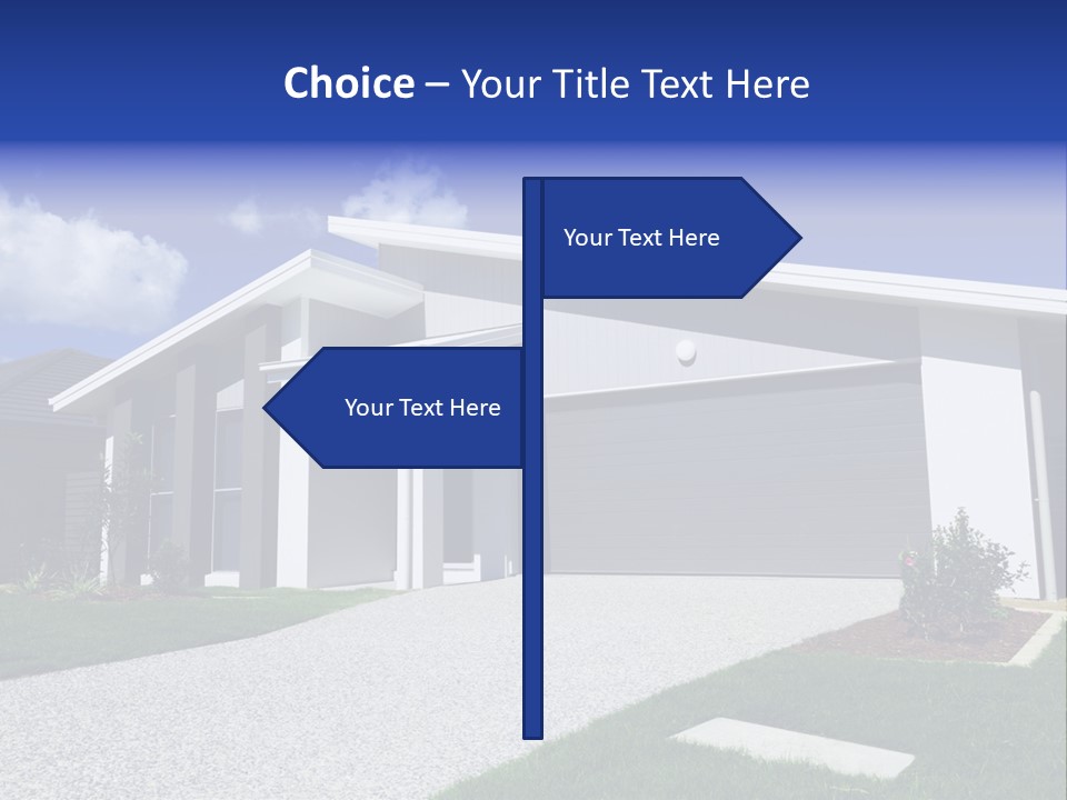 Blue Living Grey PowerPoint Template