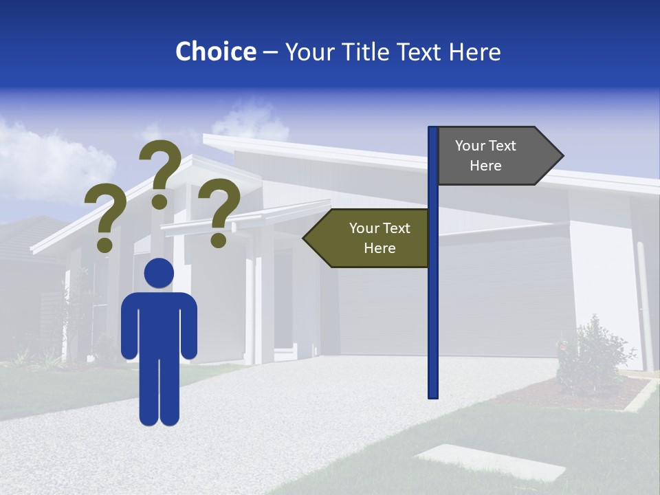 Blue Living Grey PowerPoint Template